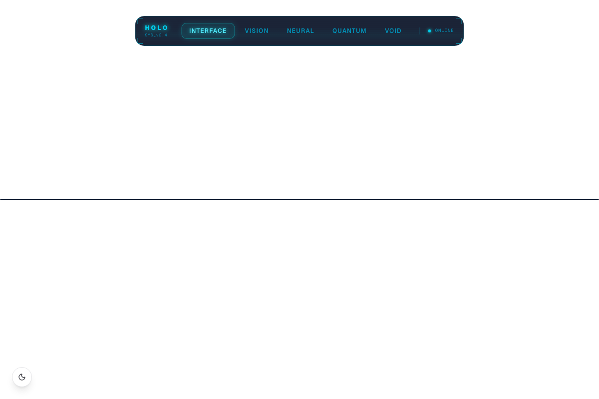 Holographic Navbar
