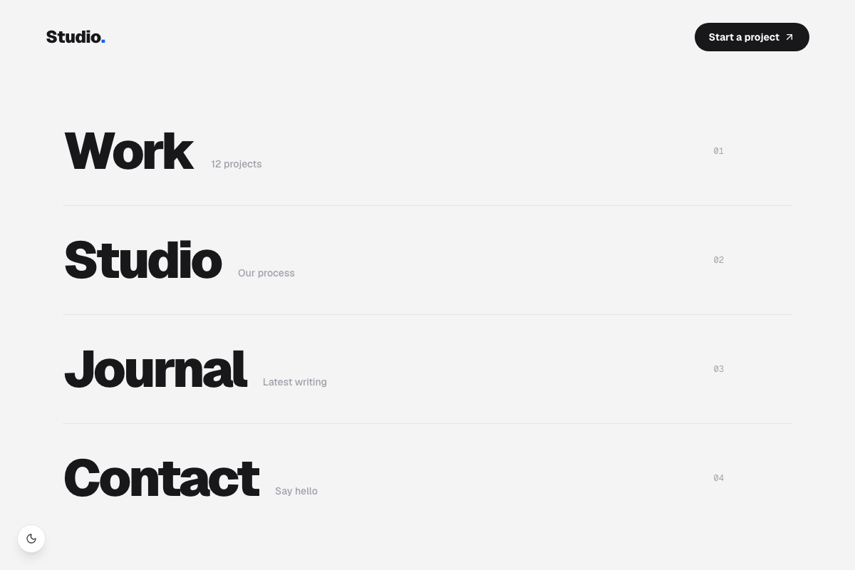 Hover Reveal Nav Header