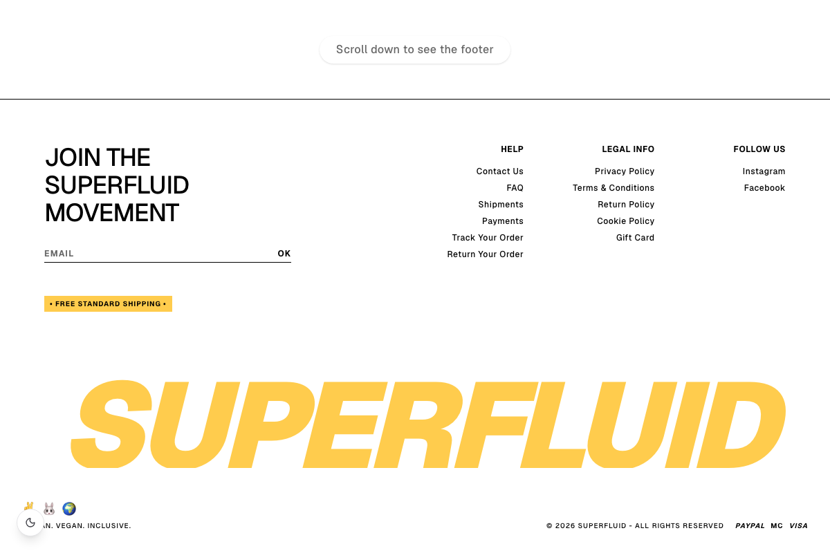 Modernist Grid Footer