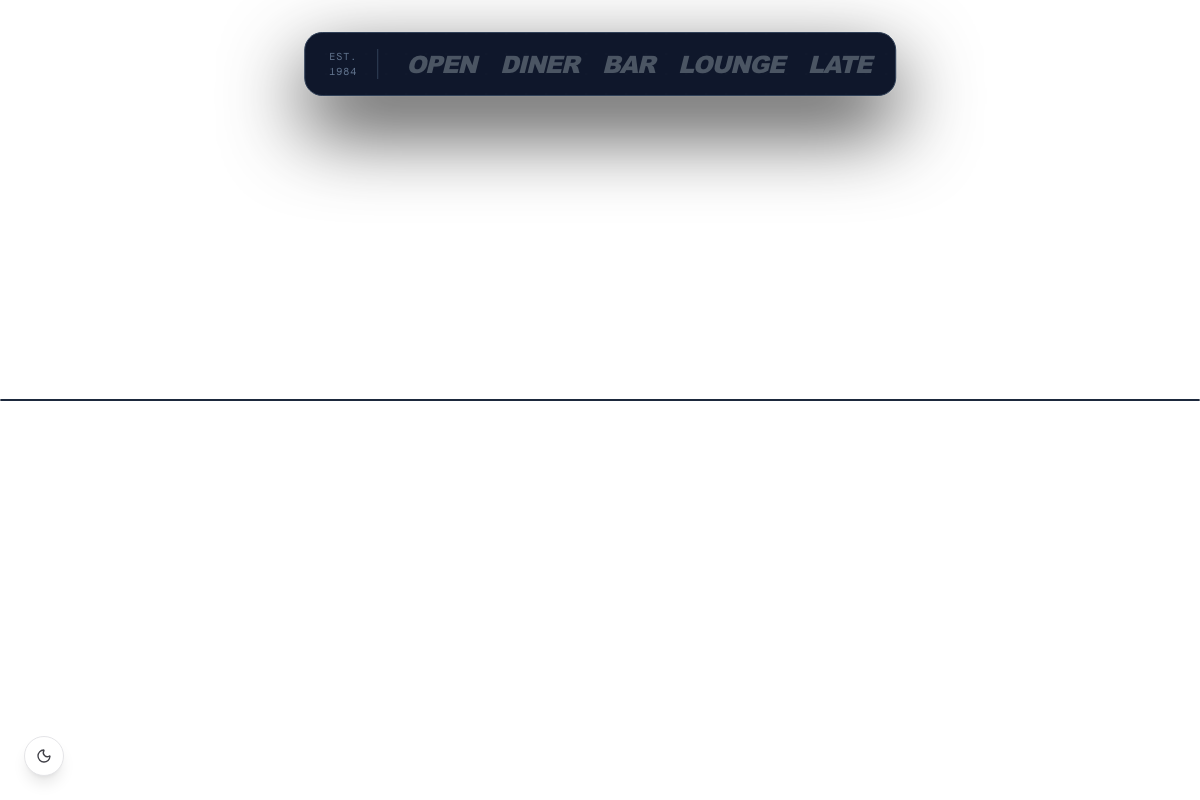 Neon Sign Navbar