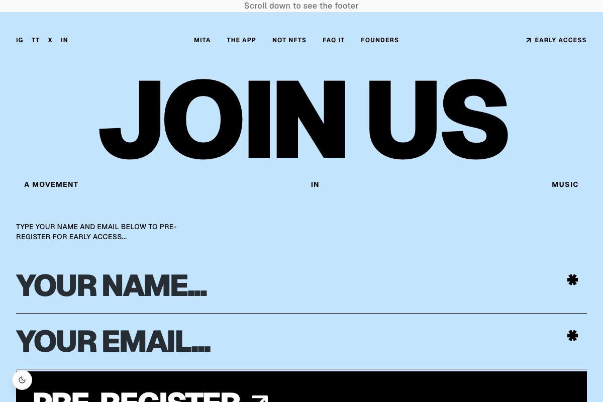 Newsletter Form Footer