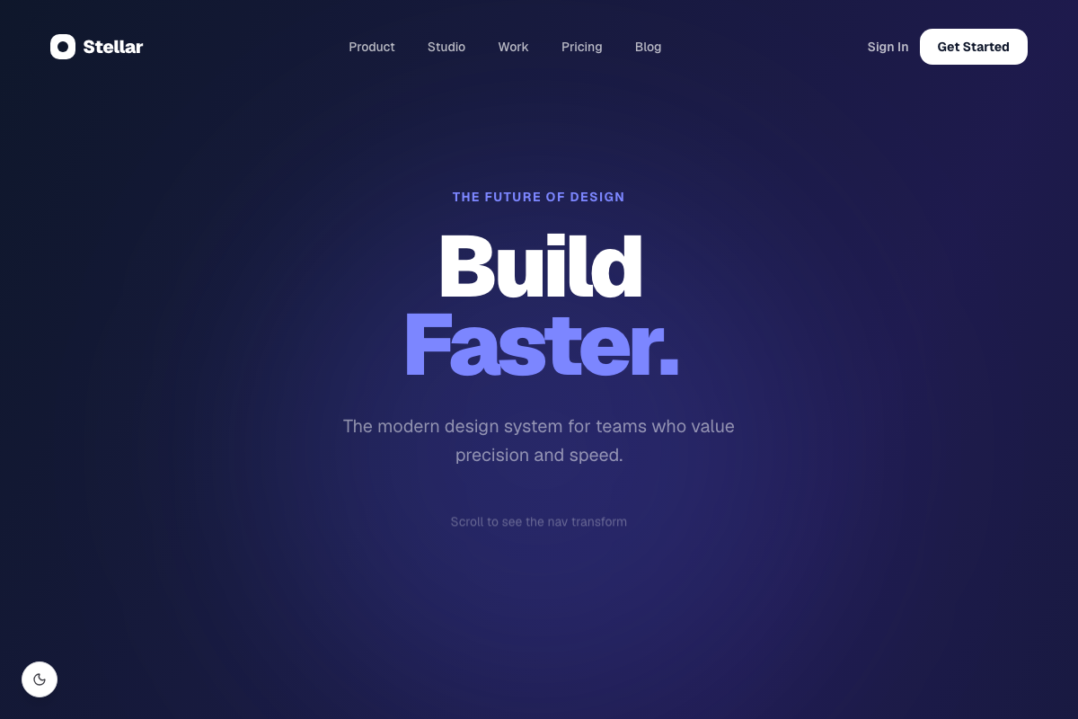 Sticky Nav Header