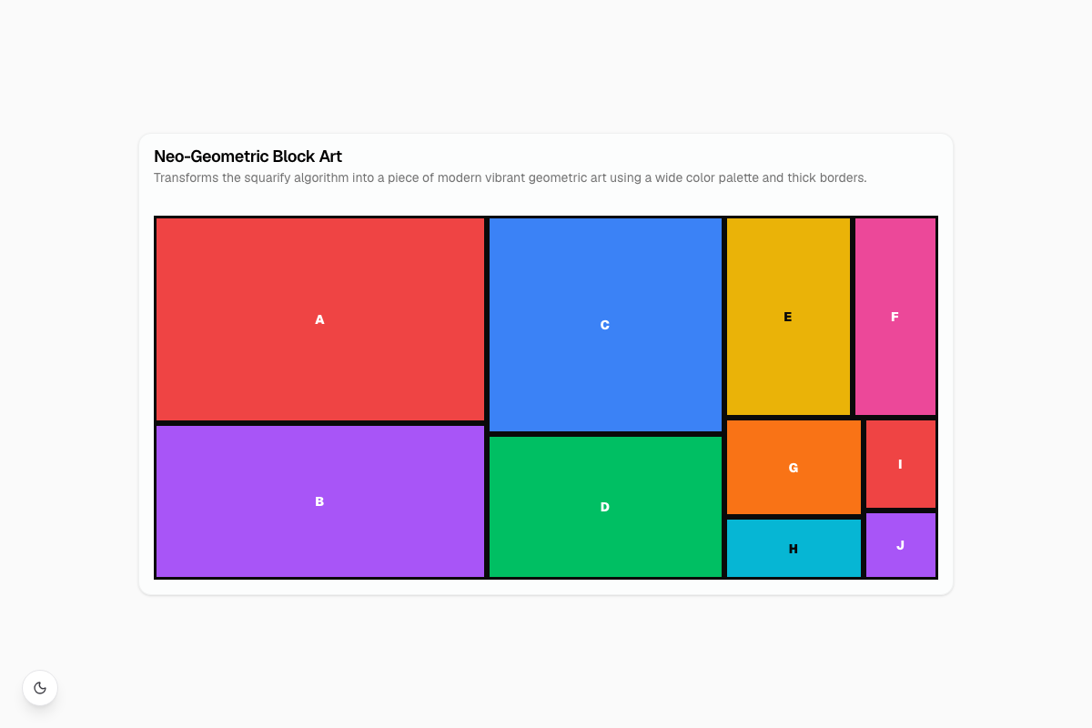 Neo-Geometric Block Art
