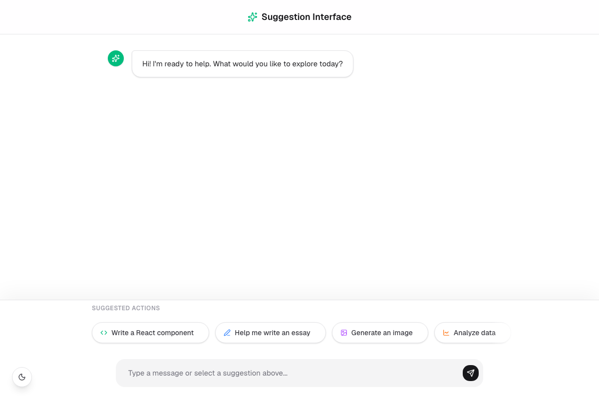 AI Suggestion Carousel