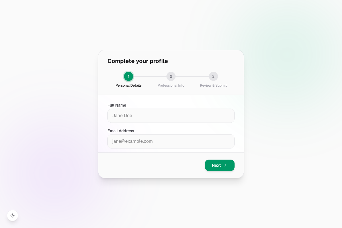 Animated Multi-Step Form