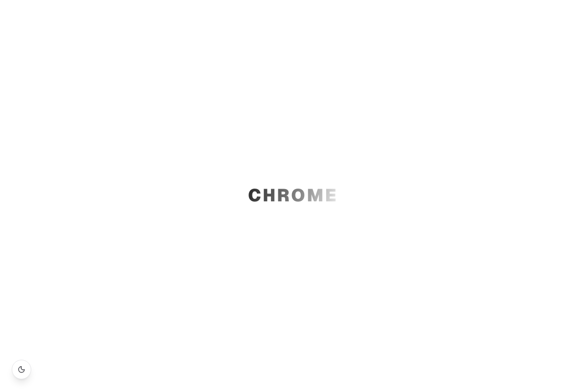 Chrome Shine Text