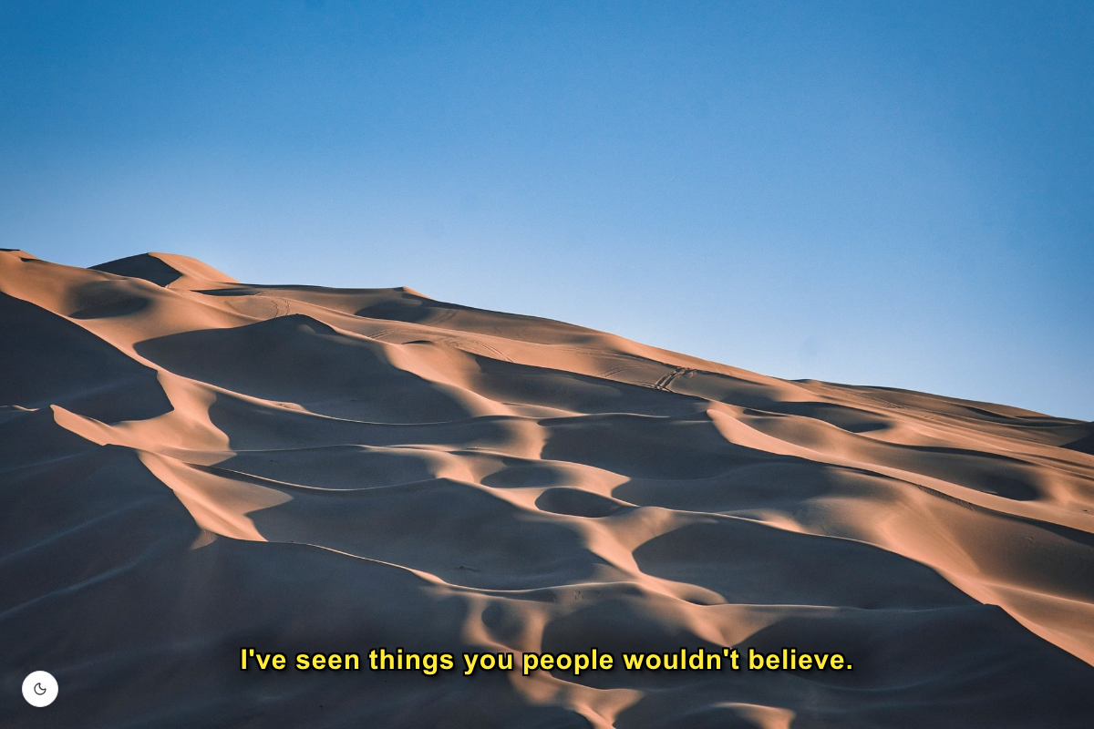 Cinematic Subtitle  Text