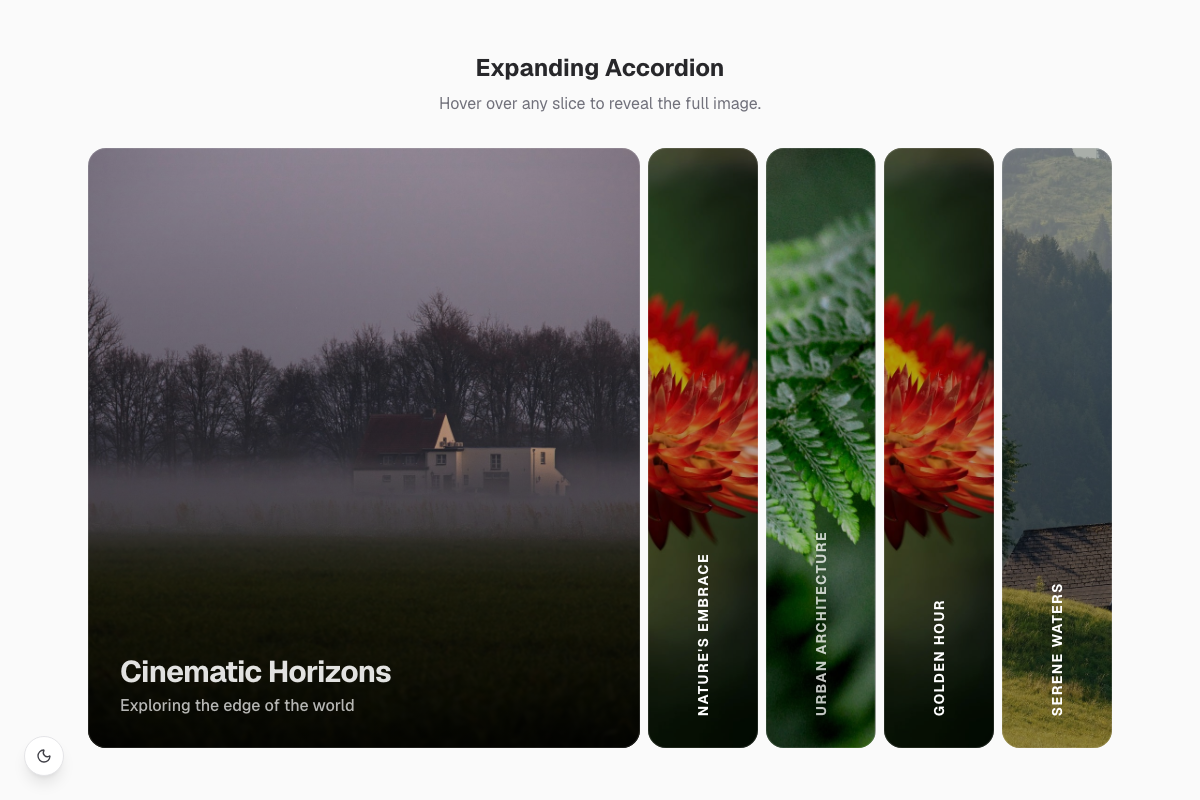 Expanding Accordion Gallery