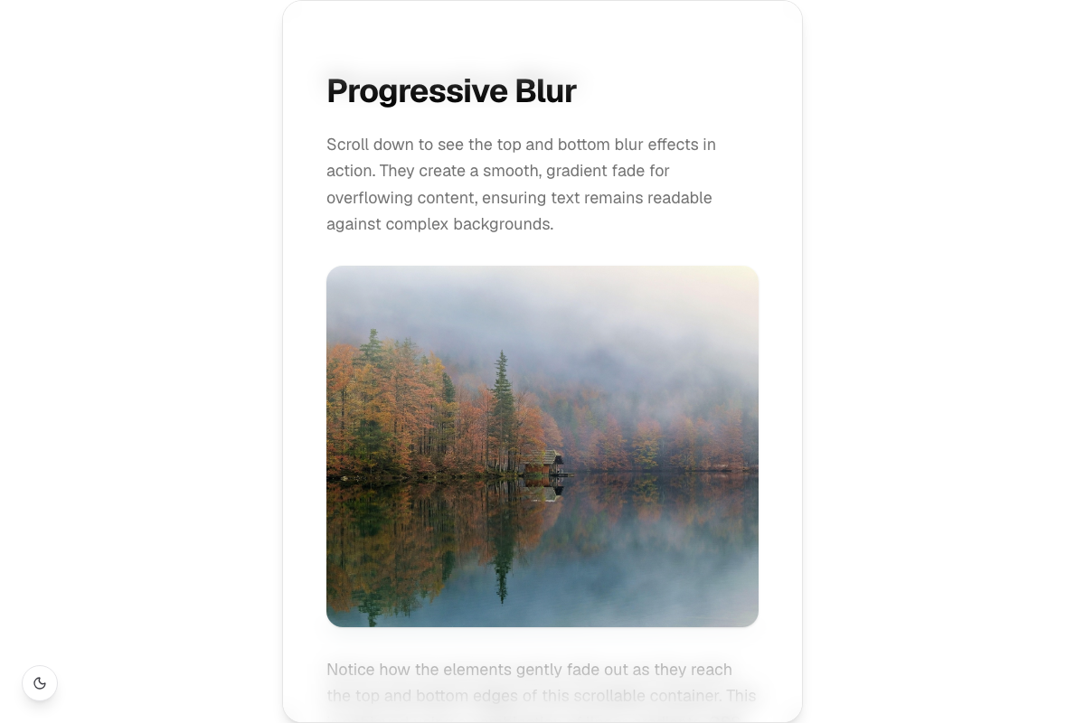 Progressive Blur