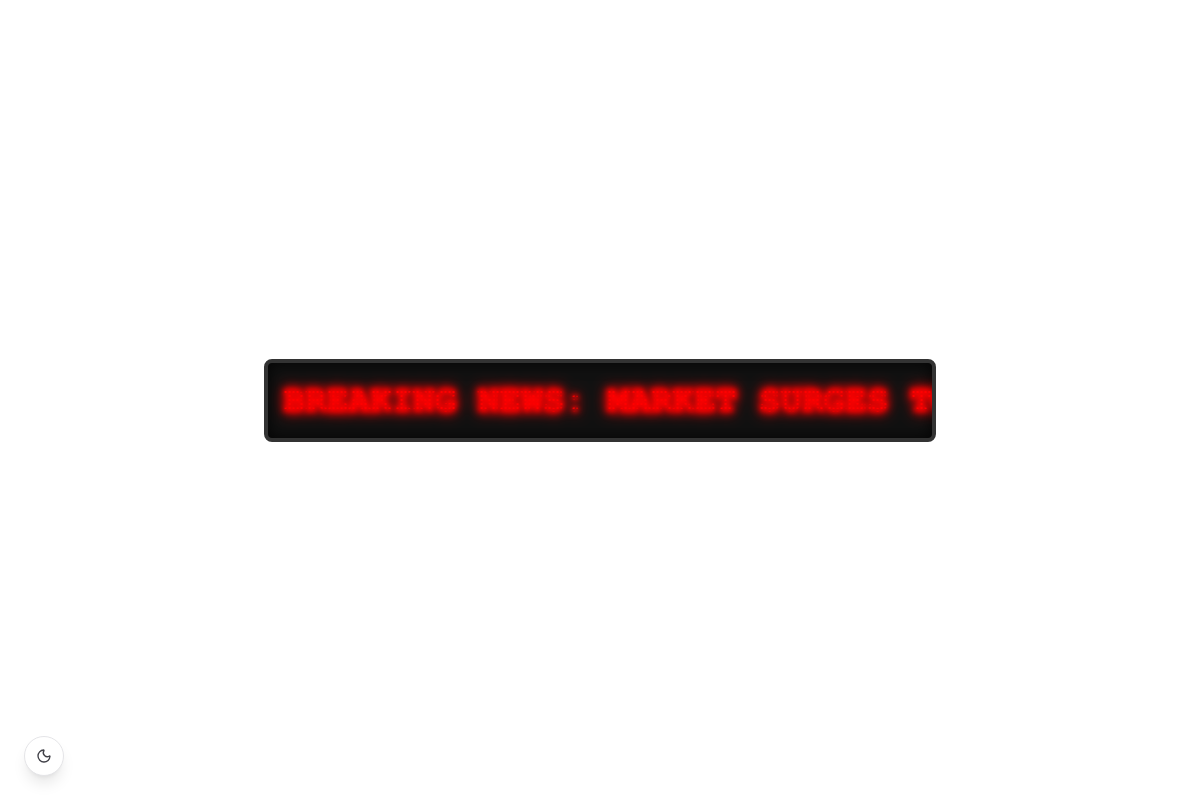Retro LED Scroll Text