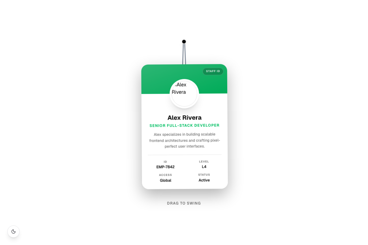 Suspended Badge