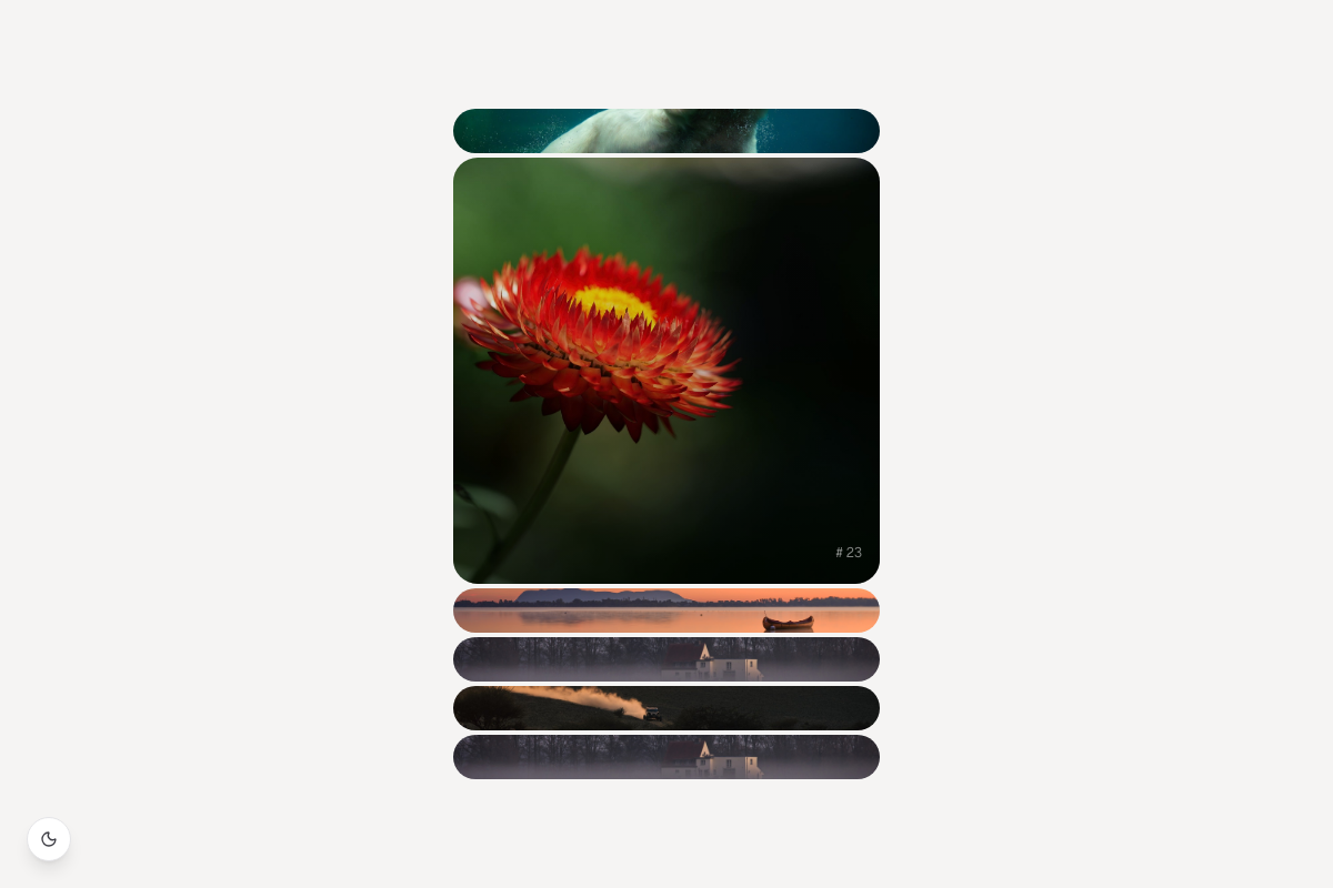 Vertical Expandable Cards