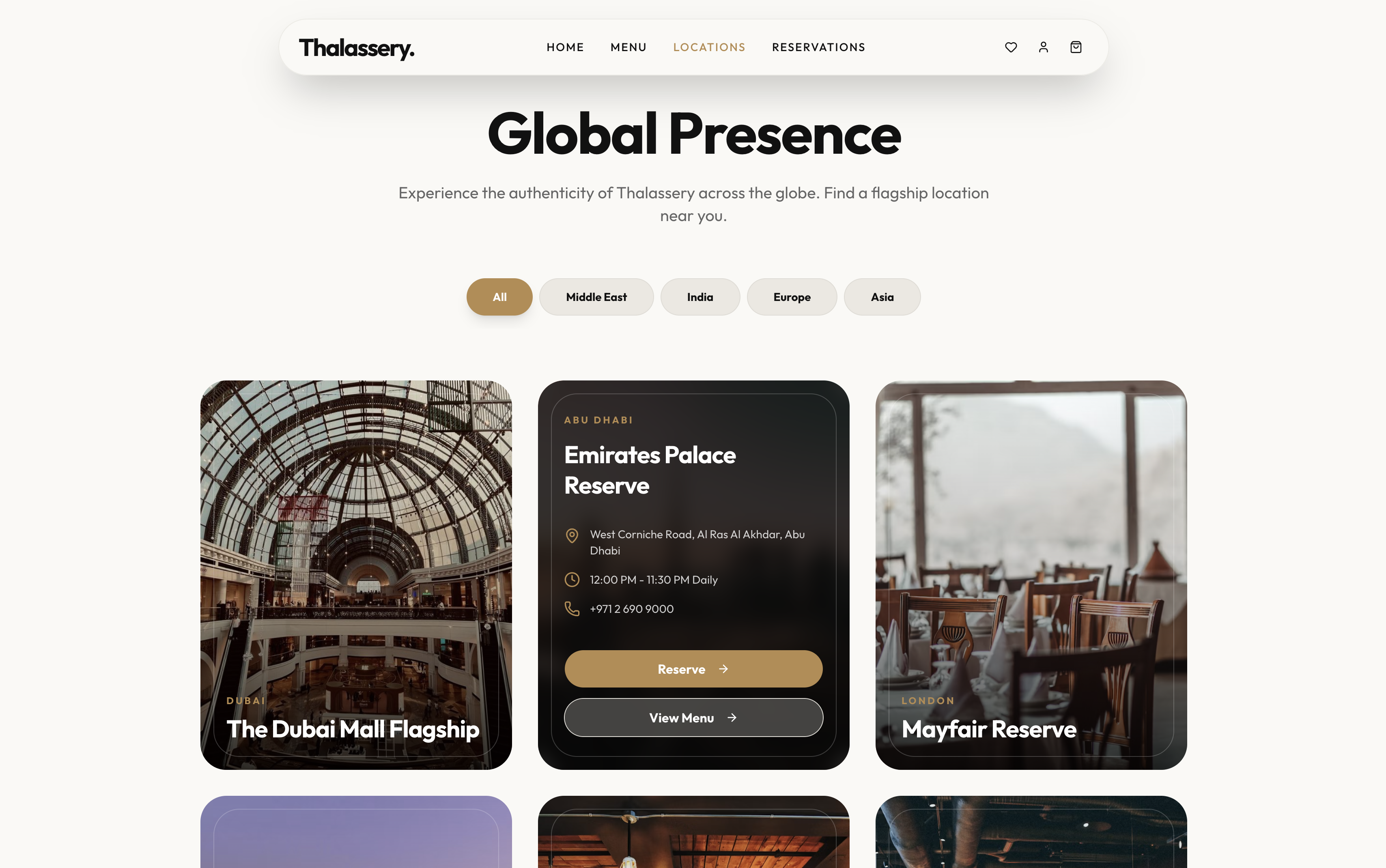 Thalassery Food Ordering Website Preview 3